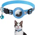 Reflective Pet Collar with Protective Sleeve for Apple AirTag Tracker