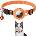 Reflective Pet Collar with Protective Sleeve for Apple AirTag Tracker