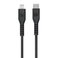 Monster 2M MFI-Certified Lightning to USB-C Charging/Sync Cable For iPhone BLK