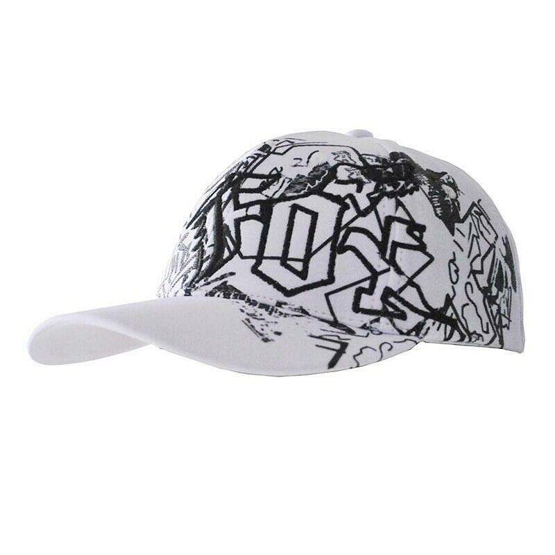 NWT Fox Men's Ball Sport Cap/Hat S/M Size FlexFit White #012 Xmas Gift