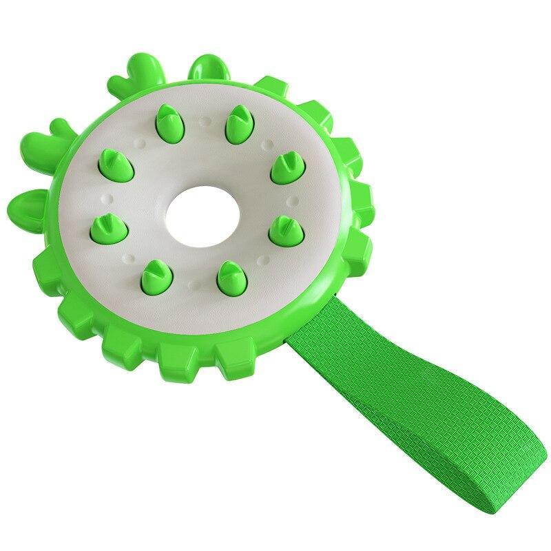 Pet Dog Toys Molar Training Dog Chew Flying Disc Interactive Accessories (Color:Green)
