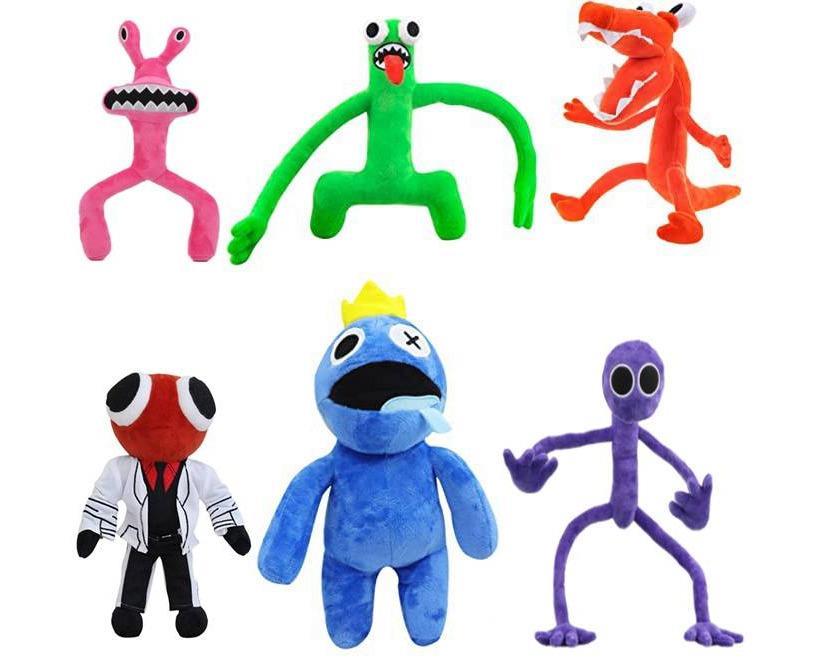 6Pcs Rainbow Friends Plush Toy Game Character Doll Monster Animal Toys