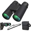 High Power Binoculars,12x42 Binocular for Adults with BAK4 Prism, FMC Lens, Fogproof Great for Bird Watching Travel Stargazing Hunting Concerts (Smartphone Adapter Included),（black）