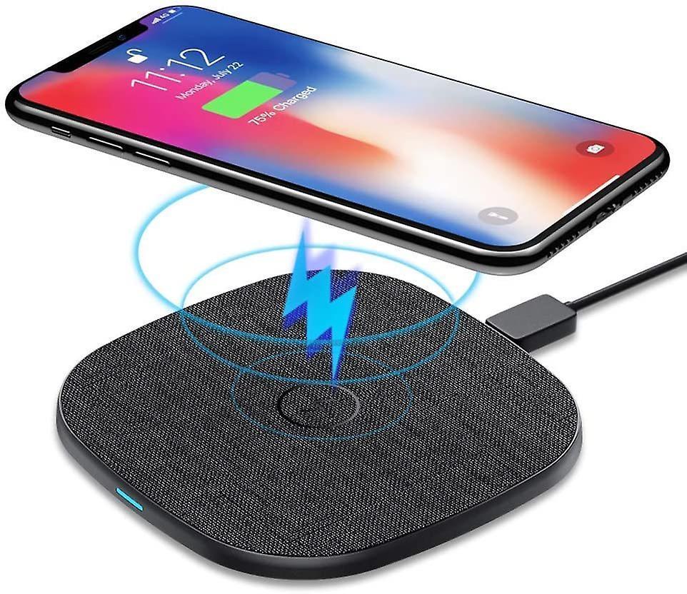 Wireless Charger,Qi Wireless Charger 10W/7.5W/5W for iPhone 8/X/XS/XR/11/11Pro, Galaxy S10/S10+/S10E/S9/S9+/S8, Huawei Mate 2 0 Pro/ 30 Pro, Xiaomi 9/ Mix 2s/3, Airpods Pro,（black）