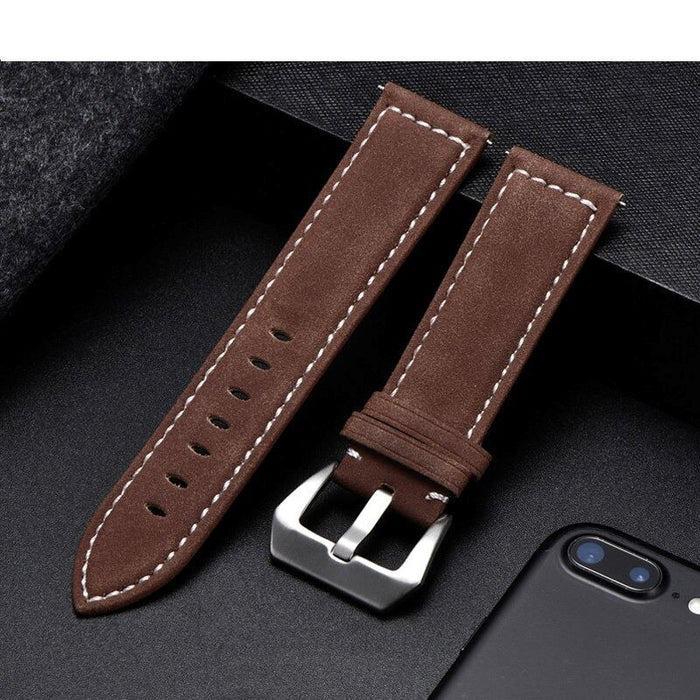 Retro Leather Straps Compatible with the Xiaomi Amazfit Smart Watch, Smart Watch 2