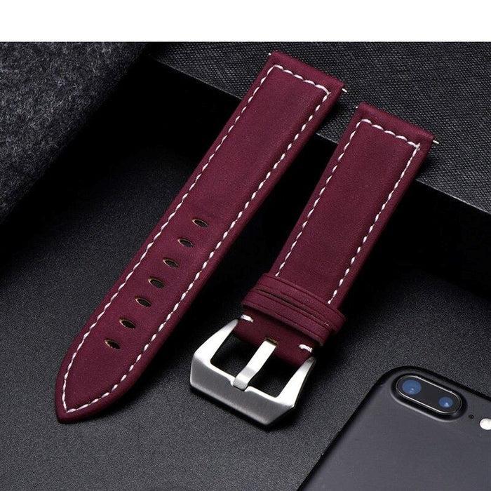 Retro Leather Straps Compatible with the Xiaomi Amazfit Smart Watch, Smart Watch 2