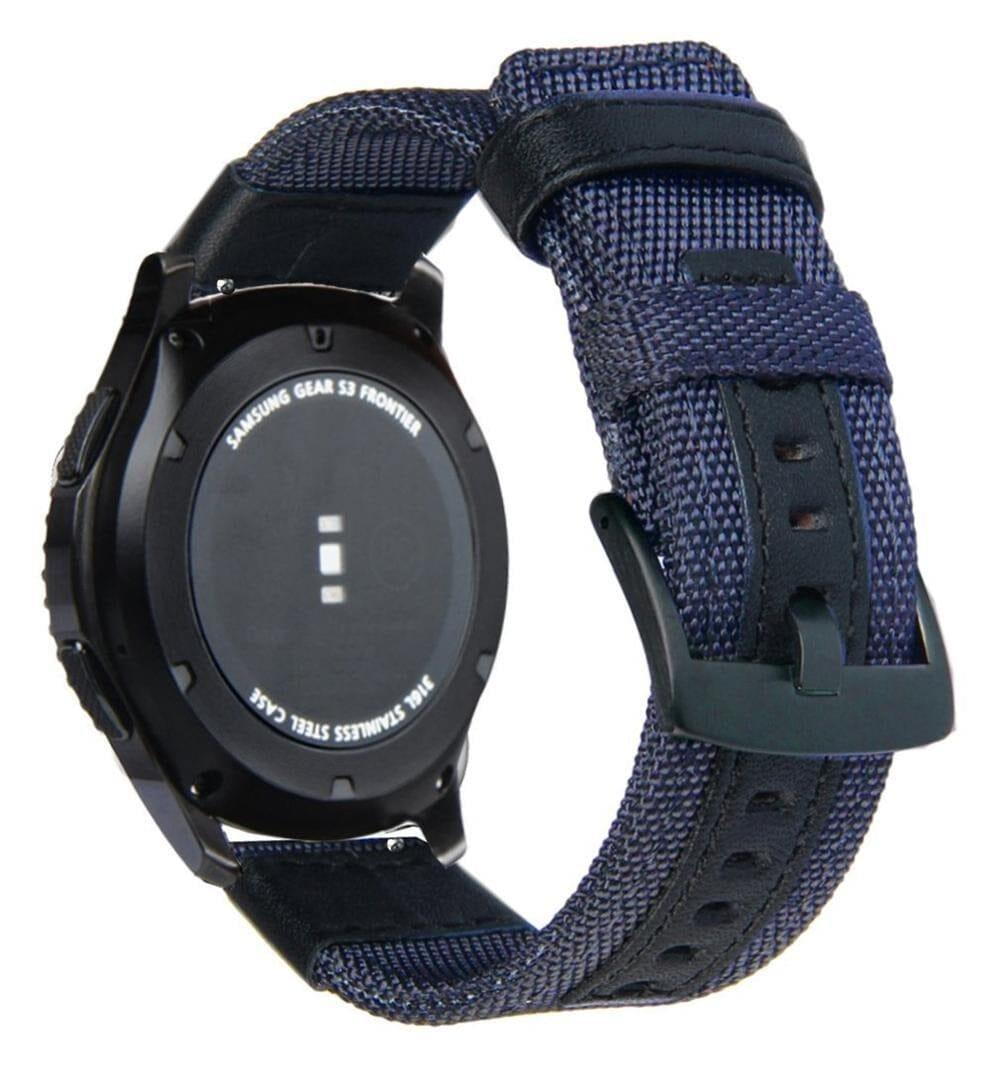 Nylon and Leather Watch Straps Compatible with Suunto 3 & 3 Fitness