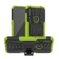 Alcatel 1S (2020) 5028Y Slim Shockproof Armour Phone Case Cover + Tempered Glass (Green)