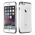 Apple iPhone 6 6s Plus (5.5") Metallic Phone Gel Case Cover (Black)