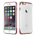 Apple iPhone 6 6s Plus (5.5") Metallic Phone Gel Case Cover(Red)