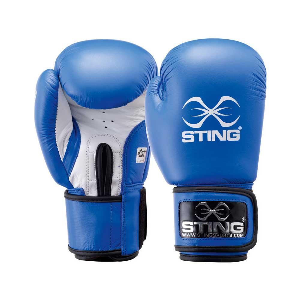 Sting S2AG-0312 Competition Leather Boxing Gloves Aiba Blue