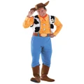 Woody Deluxe Sheriff Disney Toy Story Cowboy Western Mens Costume Plus 2XL
