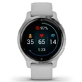 Garmin Venu 2S Silver Bezel with Mist Gray Case and Silicone Band