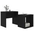 Coffee Table Set Black 48x30x45 cm Engineered Wood vidaXL