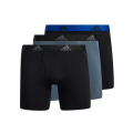 Adidas Men's Performance Boxer Briefs Underwear 3-Pack - Black/Grey/Black
