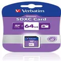 VERBATIM SDXC 64GB Class 10 UHS-I Up to 45MB/Sec 300X read speed