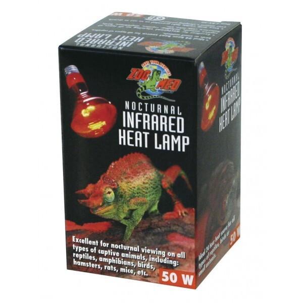 Infrared 50 Watt Nocturnal Reptile Heat Spot Lamp by Zoo Med