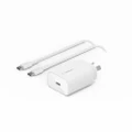 Belkin BoostCharge USB-C PD 3.0 PPS Wall Charger 25W + USB-C Cable - White
