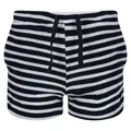 Regatta Childrens/Kids Dayana Towelling Stripe Casual Shorts (Navy/White) (7-8 Years)