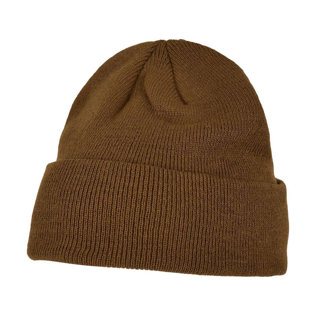 Build Your Brand Adults Unisex Heavy knit Beanie (Olive) (One Size)