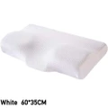 OZNALA Memory Foam Pillow Neck Pillows Contour Rebound Cushion Support Soft Pain Relief 60*35cm - White