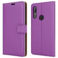 Alcatel 3L (2020) 5029Y (6.22"... Case Slim Leather Wallet Flip Phone Case Cover (Purple) Book Wallet