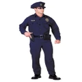 Police Office Cop Policeman Uniform Deluxe Men Costume OS