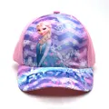 Vicanber Frozen Print Kids Girls Mesh Baseball Cap Adjustable Sun Visor Hat Sports Snapback(B)
