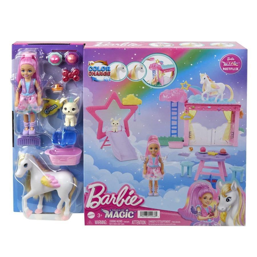 Barbie A Touch Of Magic Chelsea Doll Playset With Baby Pegasus HNT67