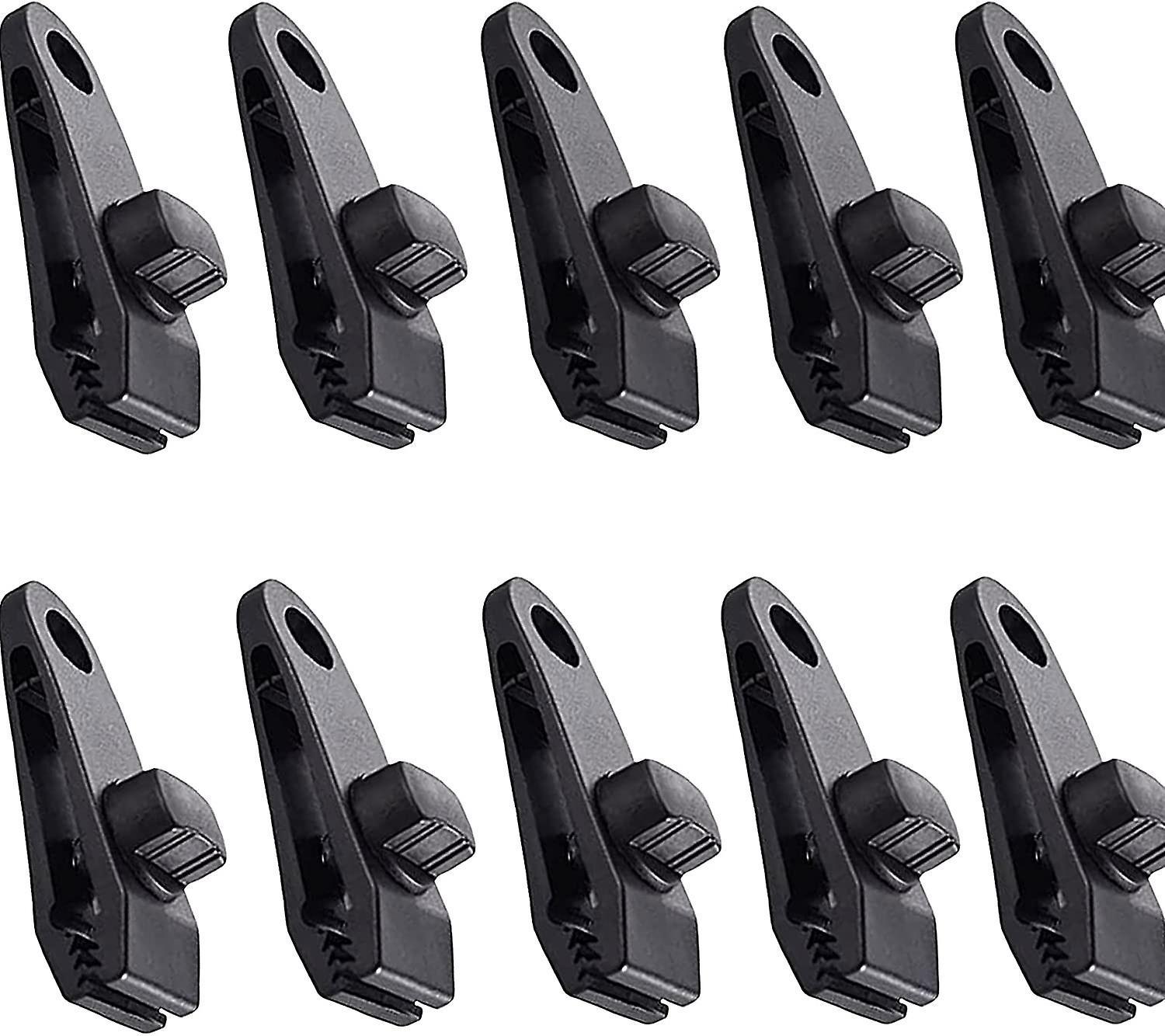 Tarp Clips 10pcs Tent Clips Awning Clips Awning Camping Tent Clips Tarp Clips Outdoor Activities Awning Black