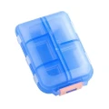 Goodgoods House Ten Gird Double Layer Medicine Box Portable Daily Pill Case(Blue)