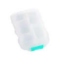 Goodgoods House Ten Gird Double Layer Medicine Box Portable Daily Pill Case(White)