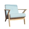Bismark Mint and Oak Arm Chair