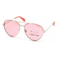 Polaroid PLD6055S-35J590F Women's Aviator Sunglasses - Pink Metal Frame, UV400 Protection