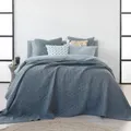 Alex Liddy Edit Triangle Quilted Coverlet Chambray Size 250cmX240cm MyHouse