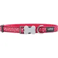 Dog Collar with Flying Bones (Red) - 20mm