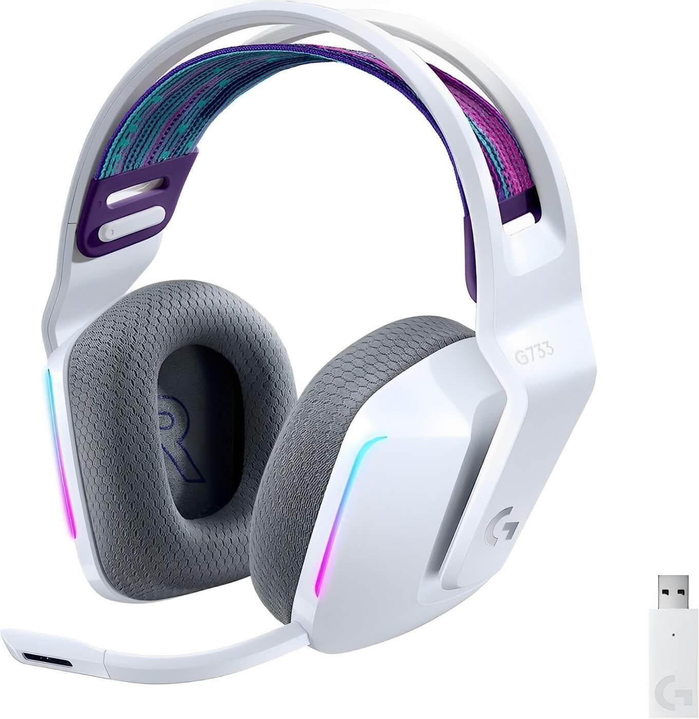Logitech G733 Wireless Gaming Headset White