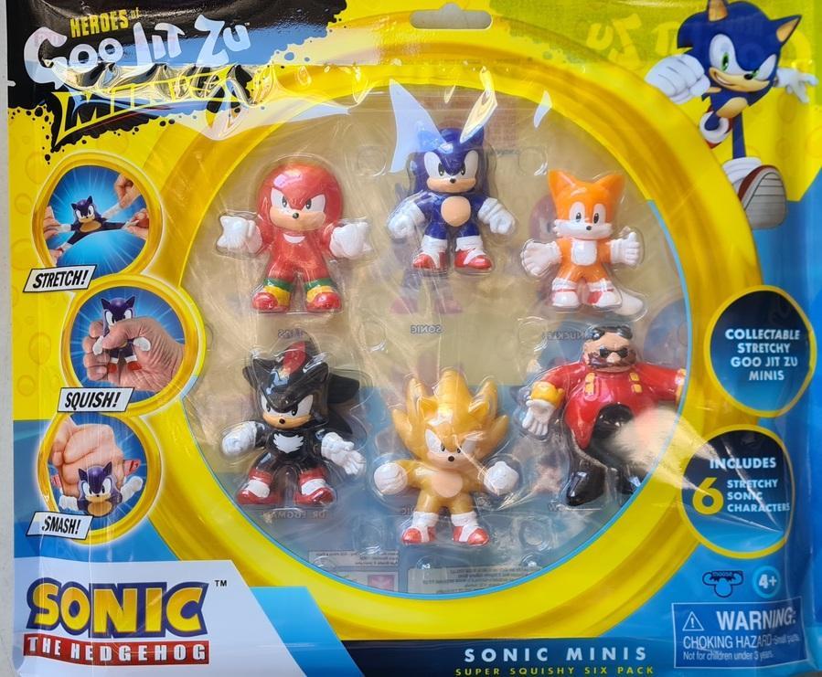 Heroes Of Goo Jit Zu Minis Sonic the Hedgehog Super Squishy Six Pack