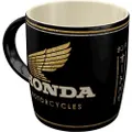 Honda Motorcycles German Made Barrel Shaped Ceramic Coffee Mug Cup