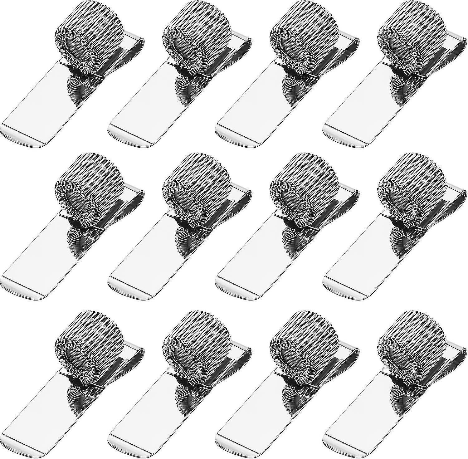12 Pieces Pen Clipboard Holder Pen Clipboard Holder Manganese Steel Pen Clip Organizer For Notebook And Clipboard In Home, Office, Pocket