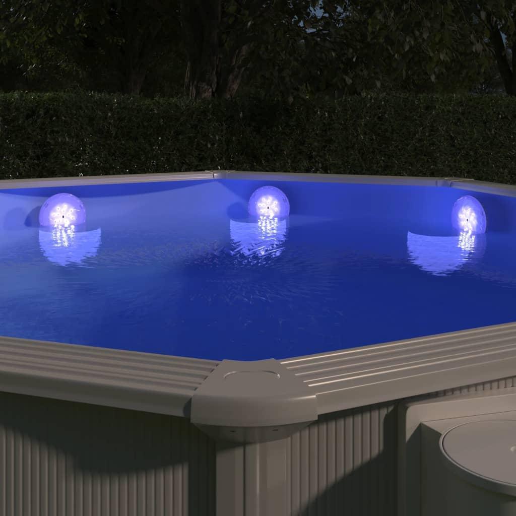 Submersible Floating Pool LED Lamp with Remote Control White vidaXL