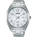 LORUS Men's RH971NX9 Stainless Steel Chronograph Watch - Black