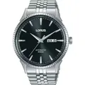 LORUS Men's RL471AX9 Stainless Steel Black Dial Watch