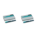 2x 5pc Lamy Hangsell T10 Fountain Ink Plastic Cartridges Moderate Flow Turquoise
