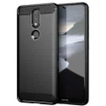 Nokia 6.2 / Nokia 7.2 Carbon Fibre Phone Case Cover (Black)