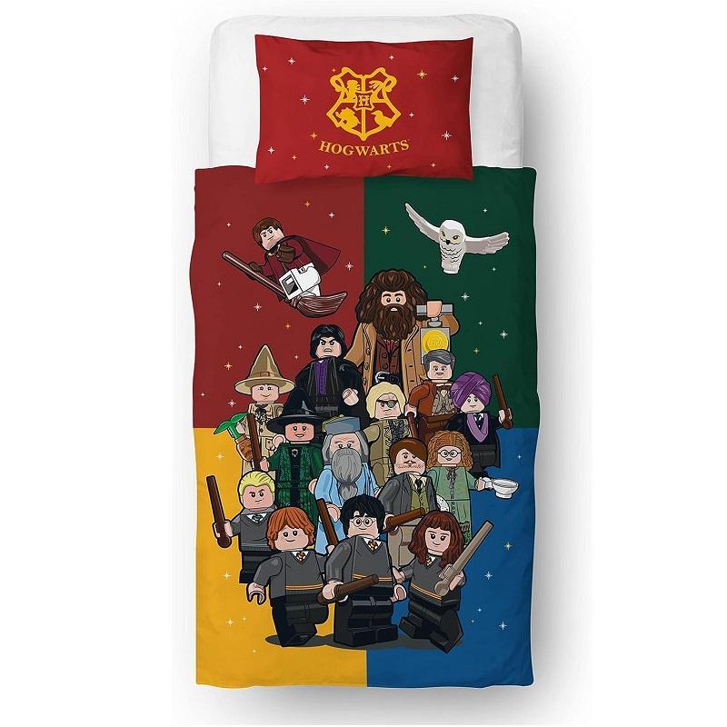 Official Lego Harry Potter Wizard Single Quilt Cover Set
