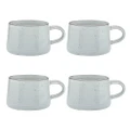 4x Ecology Ottawa Stoneware Rustic Drinking/Coffee/Tea Mug 365ml - Lichen