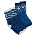 Ford Mustang Merchandise Men's Navy Socks Twin Pack