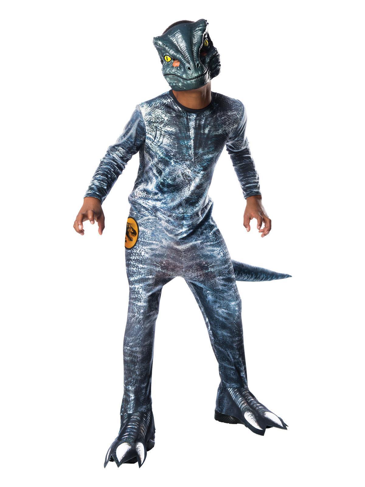 Marvel Velociraptor Blue Deluxe Lenticular Boys Dress Up Costume Outfit
