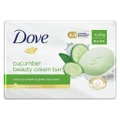 Dove Beauty Cream Bar for soft, smooth, healthy-looking skin Cucumber with moisturising cream 4 x 90 g